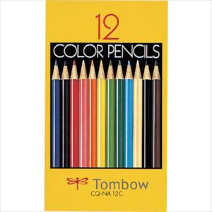 蠟筆, 彩色筆 - ■Tombow 色鉛筆 紙箱入り12色 CQNA12C(2156514)[送料別途お見積り][法人限定][掲外取寄]