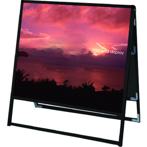 ■TOKISEI ブラックバリウススタンド看板 アルミ複合板タイプ 900×900両面 BVASKAP900X900R(2157694)[送料別途お見積り][法人限定][外直送](3.0)