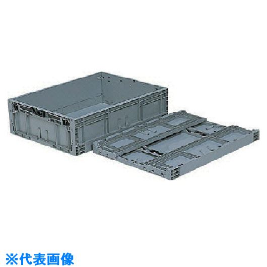 ■サンコー TP規格折りたたみコンテナ 556750 TPO−462ライトグレー SK556750(216211...