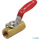 ■HAMAI 黄銅製ボールバルブ(レバー) BBS0108RC(2162697)