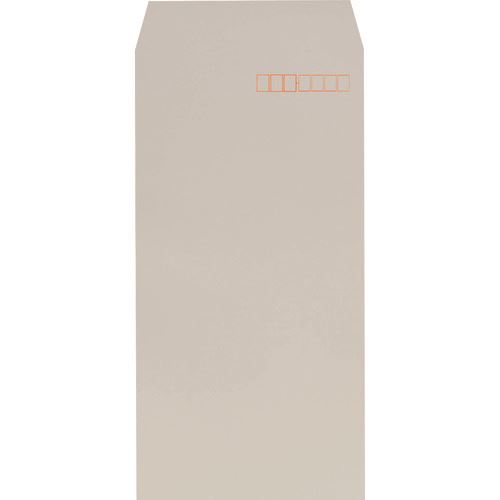 ■キングコーポ 長形3号80g プライバシー保護封筒 Hiソフトカラーグレー スミ貼1000枚X1箱 191011(2164032)[法人限定][外直送元]