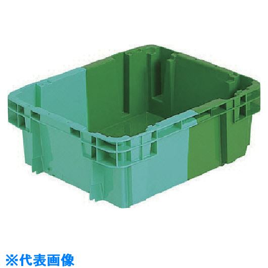 ■サンコー SNコンテナー 202018 B#20D 緑/緑 SK202018(2165233)[送料別途見積り][法人・事業所限定][外..