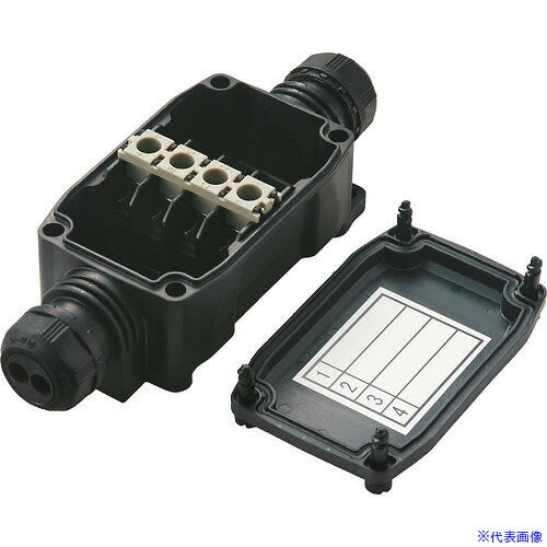 ■オーム電機 防水中継ボックス耐侯ベージュ JBW311EBJ(2166727)[送料別途見積り][法人・事業所限定][掲..