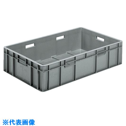 ■サンコー TP規格コンテナ 206402 TP482L ライトグレー SKTP482LGL(2166811)[送料別途見積り][法人・事業所限定][外直送]