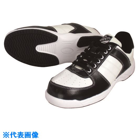 オレンジブック トラスコ中山　TRUSCO喜多 セーフティスニーカー MK7730 ホワイト×ブラック 24.5 〔品番:MK7730WHBK24.5〕[ 注番:2169682]特長●フルサイズ（22.5〜30cm）の幅広いサイズ展開です。●女性にも履いていただきやすい超軽量モデルです。●幅広4Eタイプで履きやすいです。●シンプルなデザインで年代を問わず履いていただけます。●超軽量EVAミッドソール採用で履き心地が良いです。●靴底には安全面を考慮し、合成ゴムをつま先とかかと部へ配置し、滑りやすい作業場でもグリップ力を発揮します。用途●一般作業、土木作業、軽作業、重作業に。仕様●寸法(cm)：24.5●足幅サイズ：EEEE●色：ホワイト×ブラック●耐圧迫荷重(kN)：10仕様2材質/仕上●アッパー:合成皮革　●ソール:EVA樹脂・ゴム底●先芯:樹脂セット内容/付属品注意原産国（名称）中国JANコード4931530513325本体質量572gオレンジブック トラスコ中山　TRUSCO喜多 セーフティスニーカー MK7730 ホワイト×ブラック 24.5 〔品番:MK7730WHBK24.5〕[注番:2169682][本体質量：572g]《包装時基本サイズ：288×210×115》〔包装時質量：710g〕分類》保護具》安全靴・作業靴》作業靴☆納期情報：メーカー取り寄品（弊社より発送）
