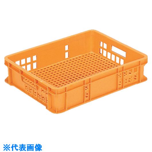 ■サンコー スタッキングコンテナー 101604 サンテナーB#16オレンジ SKB16OR(2170037)[送料別途見積り][法人・事業所限定][外直送]