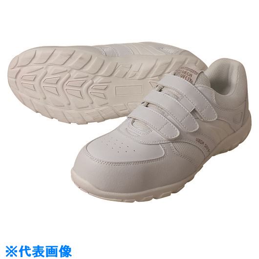 ■喜多 セーフティスニーカー MK5070 ホワイト 25.5 MK5070WH25.5(2171243)[送料別途お見積り][法人限定..