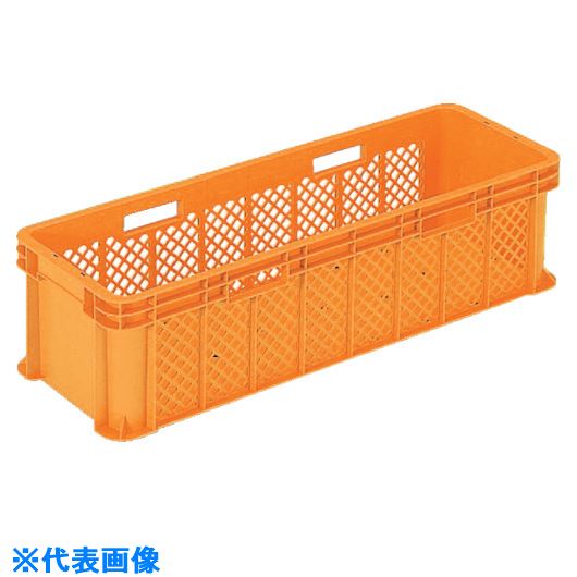 ■サンコー スタッキングコンテナー 103301 サンテナーB#33オレンジ SKB33OR(2171569)[送料別途見積り][法人・事業所限定][外直送]
