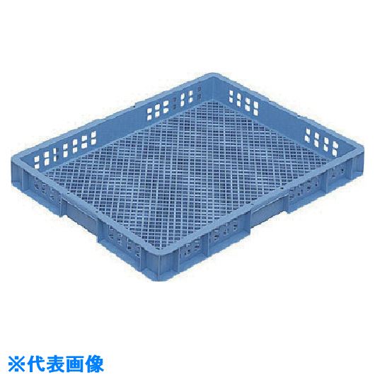 ■サンコー スタッキングコンテナー 102109 サンテナーB#22Mライトブルー SK102109(2171623)[送料別途見積り][法人・事業所限定][外直送]