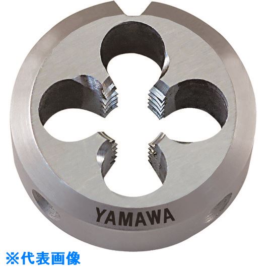 オレンジブック トラスコ中山　TRUSCOヤマワ ポイントソリッドダイス DPO S2 M8X1.25 38径 〔品番:DPOS2M8X1.2538〕[ 注番:2172624]特長●切りくずがダイス前方に排出されることで切りくずトラブルが軽減し、高精度なおねじの連続機械加工が可能になりました。●新ダイス等級の採用により、ニーズに合わせたダイスの等級が選択可能となりました。●ダイス表面の面取り部にマーキングすることで、加工方向の識別が容易になりました。●ダイス裏面に沈みを設けることで、ホルダ装着時に端面の密着性が向上しました。用途●おねじ加工用。●被削材：低炭素鋼、中炭素鋼、黄銅、黄銅鋳物、アルミ圧延材、アルミ合金鋳物に。仕様●呼び寸法：M8●ピッチ(mm)：1.25●外径(mm)：38●厚さ(mm)：13●加工ねじ：メートルねじ●精度：S2●切りくず穴数：4●食付き山数：1.5山●表面処理：ノンコーティング仕様2材質/仕上●高速度工具鋼（HSS）セット内容/付属品注意原産国（名称）日本JANコード4582639514869本体質量98gオレンジブック トラスコ中山　TRUSCOヤマワ ポイントソリッドダイス DPO S2 M8X1.25 38径 〔品番:DPOS2M8X1.2538〕[注番:2172624][本体質量：98g]《包装時基本サイズ：44×44×18》〔包装時質量：98g〕分類》切削工具》ねじ切り工具》ダイス☆納期情報：メーカー取り寄品（弊社より発送）
