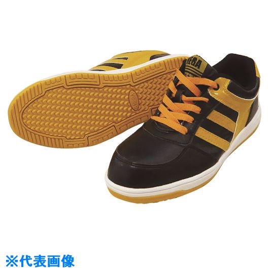 ■喜多 セーフティスニーカー MK7790 ブラック×イエロー 26.0 MK7790BKYEL26.0(2172806)[送料別途お見積..