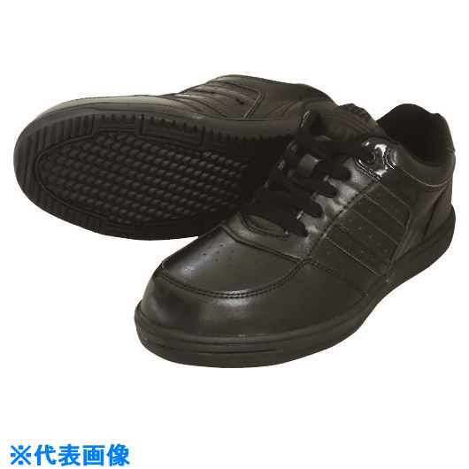 オレンジブック トラスコ中山　TRUSCO喜多 セーフティスニーカー MK7790 ブラック×ブラック 25.0 〔品番:MK7790BKBK25.0〕[ 注番:2172829]特長●超軽量&幅広4Eタイプで履きやすいです。●靴底は安全面を考慮し、ALLゴム底タイプで滑りやすい作業場でもグリップ力を発揮します。●ブラック色は、アッパーもソールもALLブラックです。●超軽量EVAミッドソール採用で履き心地が良いです。用途●一般作業、土木作業、軽作業、重作業に。仕様●寸法(cm)：25.0●足幅サイズ：EEEE●色：ブラック×ブラック●耐圧迫荷重(kN)：10仕様2材質/仕上●アッパー:合成皮革　●ソール:EVA樹脂・ゴム底●先芯:樹脂セット内容/付属品注意原産国（名称）中国JANコード4931530521535本体質量636gオレンジブック トラスコ中山　TRUSCO喜多 セーフティスニーカー MK7790 ブラック×ブラック 25.0 〔品番:MK7790BKBK25.0〕[注番:2172829][本体質量：636g]《包装時基本サイズ：290×210×115》〔包装時質量：789g〕分類》保護具》安全靴・作業靴》作業靴☆納期情報：メーカー取り寄品（弊社より発送）