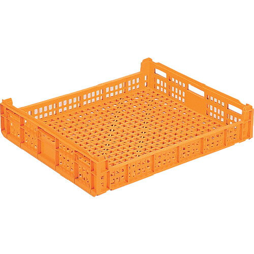 ■サンコー オープン形状コンテナー 103703 サンテナーD#40 オレンジ SKD40(O)(2173132)[送料別途見積り][法人・事業所限定][外直送]