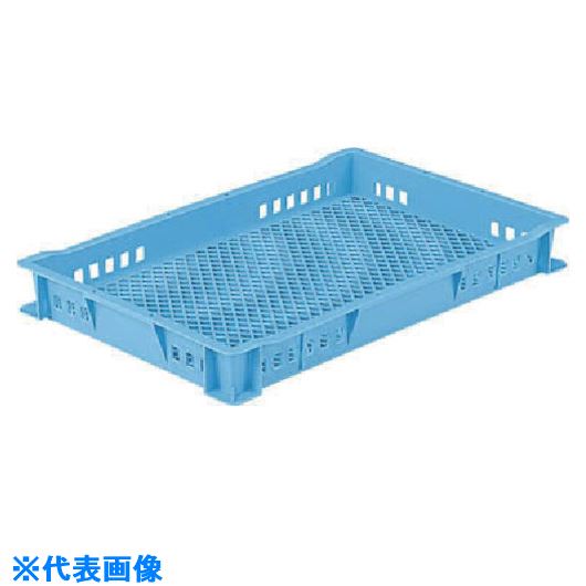 ■サンコー スタッキングコンテナー 101953 サンテナーB#19F 青 SKB19F(B)(2173197)[送料別途見積り][法人・事業所限定][外直送]
