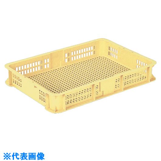 ■サンコー スタッキングコンテナー 102001 サンテナーB#18-5(M)クリーム SKB185MCL(2174698)[送料別途..