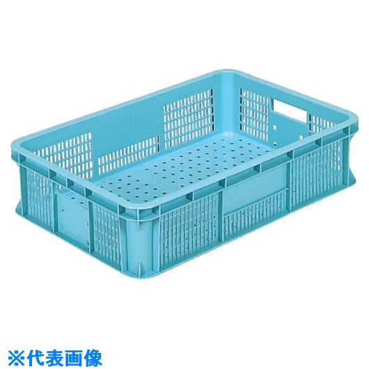 ■サンコー スタッキングコンテナー 103702 サンテナーB#37ライトブルー SKB37BLL(2174703)[送料別途お見積り][法人限定][外直送]