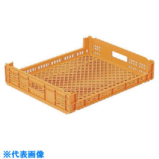 ■サンコー オープン形状コンテナー 103503 サンテナーD#35 オレンジ SKD35(O)(2174784)[送料別途見積り][法人・事業所限定][外直送]