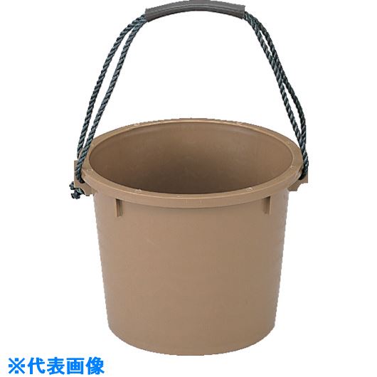 オレンジブック トラスコ中山　TRUSCOサンコー タフゴムバケツ(ロープ持手) 401407 ブラウン 〔品番:SK40140702BR〕[ 注番:2175103]特長●落としても壊れにくい柔軟なプラスチック製です。●重量物を入れても取り扱いやすいように、バケツの口を鉄心で補強しています。●持ち運びをしやすいゴム製の持ち手カバー付きです。●水場でも安定するように、底面は滑り止め付きです。用途●セメントやモルタルなどの練り込み、砂利などの持ち運びなどに。仕様●色：ブラウン●容量(L)：13●奥行(mm)：257●間口(mm)：φ322●内寸(mm)外径×高さ：290φ×238仕様2材質/仕上●エチレン酢酸ビニル共重合樹脂(EVA)セット内容/付属品注意●火気厳禁原産国（名称）日本JANコード本体質量1010gオレンジブック トラスコ中山　TRUSCOサンコー タフゴムバケツ(ロープ持手) 401407 ブラウン 〔品番:SK40140702BR〕[注番:2175103][本体質量：1010g]分類》工事・照明用品》土木作業・大工用品》土木バケツ・プラ舟☆納期情報：オレンジブック掲載以外でメーカー直送品【法人限定＝会社名ご記入お願い致します。】