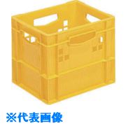 ■サンコー 飲料輸送用容器 201973 ピュアクレート12P−1D(ゲーブルトップパック1L×12本用) 黄 201973YE00(Y)(2175297)[送料別途お見積り][法人限定][外直送]