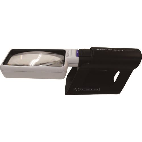 ■エッシェンバッハ LEDワイドライトルーペ+専用スタンド付き3倍 15122M(2176916)[送料別途お見積り][法..