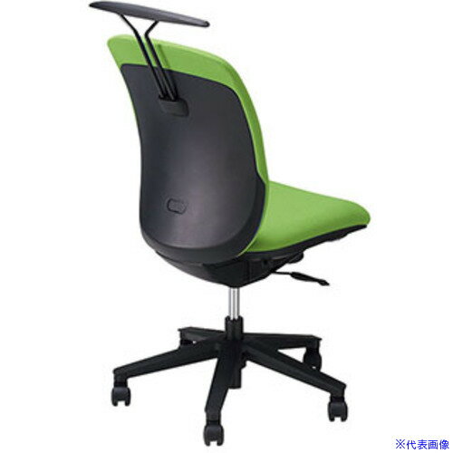 ■NAIKI 事務用チェア グリーン 肘なし ハンガー付 ハイバック VE512FHGR(2177792)[送料別途お見積り][法人限定][外直送]