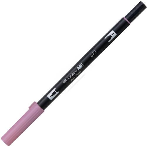 オレンジブック トラスコ中山　TRUSCOTombow 水性グラフィックマーカー デュアルブラッシュペン ABT 673 〔品番:ABT673〕[ 注番:2196628]特長●筆のようにしなるフレキシブルファイバー筆芯で、抑揚のあるラインを自由に描けます。●0.8mmのポリエステル芯で、細めの文字もきれいに書けます。仕様仕様2●水性・染料インク●用途：デザイン・イラスト・ハンドレタリング●DICカラーガイド(近似値)：2223材質/仕上セット内容/付属品注意原産国（名称）ベトナムJANコード4901991901856本体質量11gオレンジブック トラスコ中山　TRUSCOTombow 水性グラフィックマーカー デュアルブラッシュペン ABT 673 〔品番:ABT673〕[注番:2196628][本体質量：11g]分類》オフィス・住設用品》文具・事務用品》筆記具☆納期情報：メーカー取り寄品（弊社より発送）