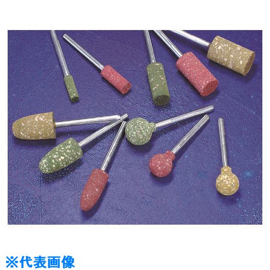 ■アルゴファイル 軸付スーパーゴム砥石#120 Φ6×15 Φ3.0軸 AR0612SW(2208689)[送料別途お見積り][法人限..