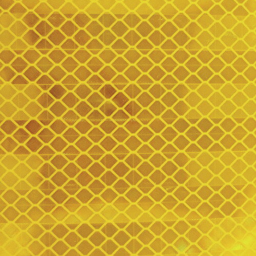 ■TRUSCO 超高輝度反射シート プリズム型 227mmX227mm 黄 HS2222P(Y)(2208890)