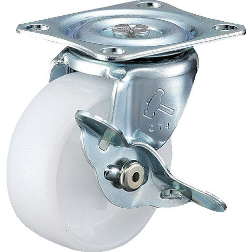 ■ハンマー Gシリーズ旋回式ナイロン車輪 65mm ストッパー付 415GN65(2218976)