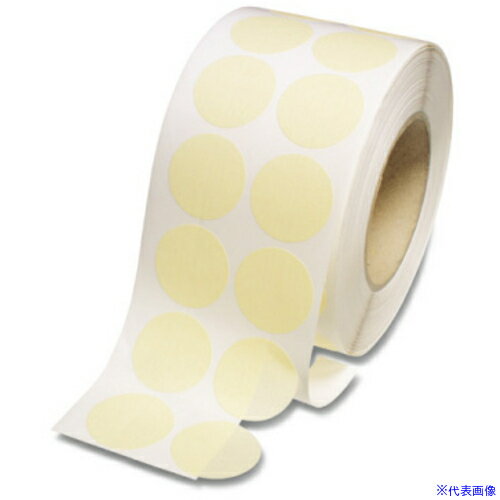 オレンジブック トラスコ中山　TRUSCOIWATA マスキングシール(丸/分割台紙付 クレープ紙)10枚入 〔品番:ERP035-P〕[ 注番:2230066]特長●ポリエステル製に比べ安価なクレープ紙のシールです。●22パイ以上は分割タ...