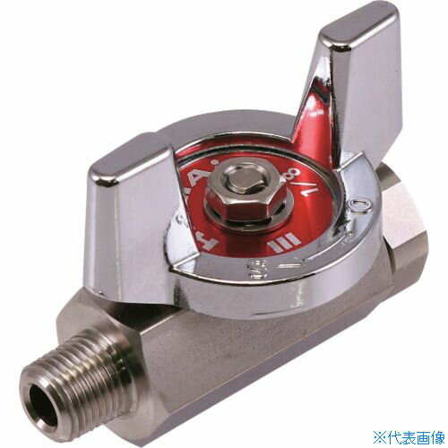 ■HAMAI オス×メス接続 ステンレス製小口径ボールバルブ(06A〜15A) BSS65906RC(2241267)