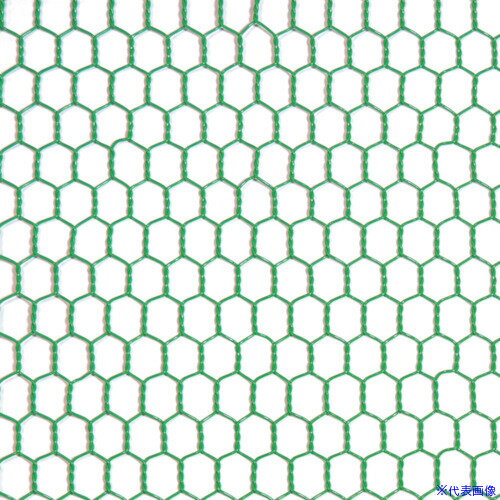 ■DAIDOHANT ビニール 亀甲金網 線径0.85x目10mm 幅610mm x 長さ30M巻 10160219(2250609)[送料別途お見積り][法人限定][掲外取寄]