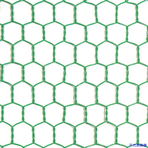 ■DAIDOHANT ビニール 亀甲金網 線径0.85x目16mm 幅450mm x 長さ1M巻 10160143(2250613)[送料別途お見積り][法人限定][掲外取寄]
