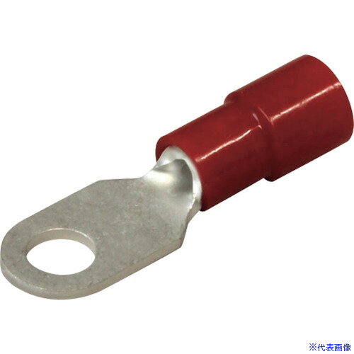 ■ニチフ 環境配慮形絶縁被覆付圧着端子 R形(100P) TMEX1.253.5LBLK(2262448)[送料別途見積り][法人・事..