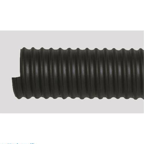 オレンジブック トラスコ中山　TRUSCOタイガース クリスタルホース耐摩W型 100mm 20M 〔品番:WM100〕[ 注番:2264401]特長●耐摩耗用ゴムを採用している為、耐摩耗性は、クリスタルホースWT型の3倍以上です。（当社で実施の吹き付け摩耗試験結果による）●導電性ゴムにより静電気帯電防止効果があります。●冬期低温時でも柔軟性が優れている為、取扱作業性が良好です。●デリバリー、サクション両方に使用できます。用途●造船所・製鉄所等での砂利、スラリー鉱石、サンドブラストの吸圧送用。●焼却灰の回収用。仕様●内径(mm)：101.6±1.5●外径(mm)：118●使用圧力(MPa)：0.20以下（20℃）●許容曲げ半径(mm以上)：300●使用温度範囲(℃)：-10〜50●右巻き仕様2●ピッチ(mm)：16.5●減圧変形温度(-0.1MPa)℃：55材質/仕上●硬質PVC（グレー）●耐摩耗性ゴム（ブラック）セット内容/付属品注意原産国（名称）日本JANコード本体質量51200gオレンジブック トラスコ中山　TRUSCOタイガース クリスタルホース耐摩W型 100mm 20M 〔品番:WM100〕[注番:2264401][本体質量：51200g]分類》空圧用品》流体継手・チューブ》工業用ホース☆納期情報：オレンジブック掲載以外でメーカー直送品（送料元払い）【法人限定＝会社名ご記入お願い致します。】※北海道・沖縄・離島は運賃別途商品も含む