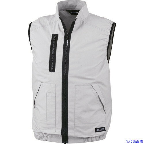 ■XEBEC 空調服ベストXE98019−22−5L シルバーグレー XE98019225L(2269225)[送料別途...