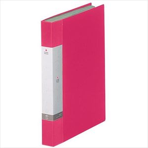 ■LIHIT クリヤーブック 40P 赤 A4 G32023(2269678)[送料別途お見積り][法人限定][掲外取寄]