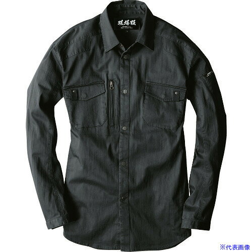 ■XEBEC 長袖シャツ2233−91−3L ストーンブラック 2233913L(2275557)[送料別途お見積り][法人限定][掲外取寄]