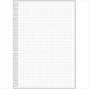 ■LIHIT ツイストノート＜専用リーフ・5mm方眼罫＞ (30枚入り) A6-21穴 N1663S(2275834)[送料別途お見積..