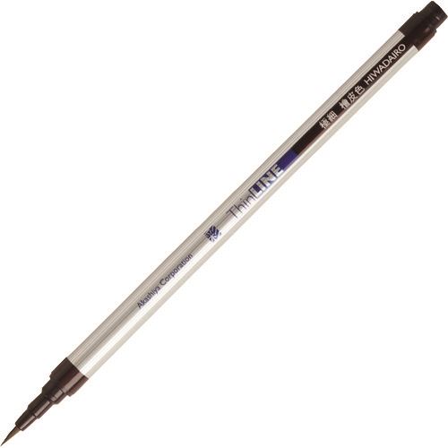 ■あかしや 極細毛筆「彩」ThinLINE 檜皮色 TL30005(2278589)[送料別途見積り][法人・事業所限定][外直送]
