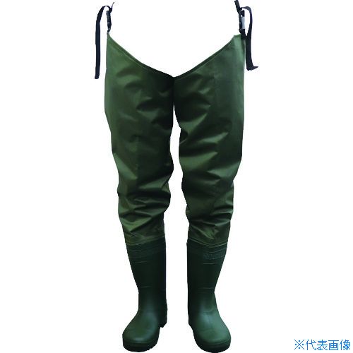 ■福徳 ナイロンウエーダーセパレート グリーン 27.0cm 897127.0(2283320)[送料別途お見積り][法人限定]..