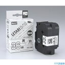 ■MAX ビーポップミニ用ラミネートテープ LM-L536BWK 強粘着 白×黒文字 36mm幅×8m巻 LX90630(2293205)