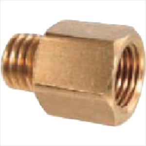 ■パルサールブ 径違い継手 1/4”F×M12×1.75Mアダプター(黄銅製) A034(2370480)[送料別途見積り][法人・..