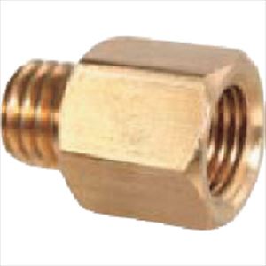 ■パルサールブ 径違い継手 1/4”F×M10×1.5Mアダプター(黄銅製) A032(2370503)[送料別途見積り][法人・事..