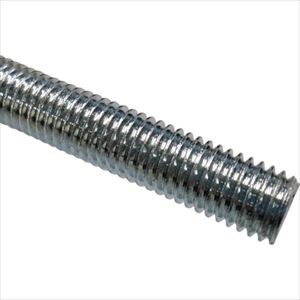 ■コノエ 寸切ボルト 鉄 ユニクロ 1/2×350 ZBSS6UW112350(2414798)×10[送料別途お見...