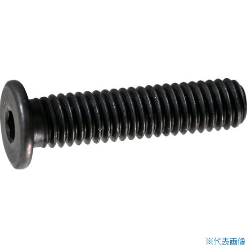 Rakuten - ■TRUSCO 超低頭キャップボルト スチール黒染め M5×6 10本入 /六角穴付ボルト(CAP) Y1530506(2438985)