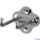■SHUTER パンチングパネル用L字フックダブル 80mm(10個入り) HK2108(2446336)