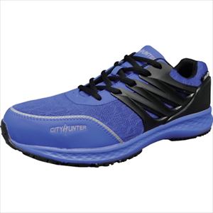 オレンジブック トラスコ中山　TRUSCO福山ゴム シティーハンター200 ブルー 27.0 〔品番:EE702350127.0〕[ 注番:2448448]特長●耐油・耐滑ソールです。●靴のつま先と砂よけに反射材を使用しています。●ソールに衝撃吸収材を使用しています。●通気性の良い素材を使用しています。用途●一般作業に。仕様●寸法(cm)：27.0●足幅サイズ：EEE●色：ブルー●規格：JSAA規格 A種●耐圧迫荷重(kN)：10●US(アメリカ)規格サイズ：9●UK(イギリス)規格サイズ：8●EU(ヨーロッパ)規格サイズ：42仕様2材質/仕上●アッパー材：メッシュ＋PU●砂よけ材：メッシュ＋PU●カップインソール材：EVAの高発泡で通気性加工＋ポリエステル●靴底材：圧縮EVA＋RB（耐油・耐滑底）セット内容/付属品注意●足に合わない靴を履くと足の健康を損ない、擦り傷等の原因となりますので適正な靴を選んでください。●発汗等によりカユミ、カブレを感じたときは、ただちにご使用をおやめください。●色落ちしないよう材料を選んでおりますが、白いソックスをはいてご使用時には汗や水に濡れた状態のままご使用されますと色落ちやにじむことがあります。●濡れた所、凍結した路面やタイル、マンホールの蓋、油膜の上、コンクリートなどの場所では、靴底の種類にかかわらず転倒するおそれがありますので、十分ご注意ください。原産国（名称）中国JANコード4963475566036本体質量880gオレンジブック トラスコ中山　TRUSCO福山ゴム シティーハンター200 ブルー 27.0 〔品番:EE702350127.0〕[注番:2448448][本体質量：880g]《包装時基本サイズ：325×220×120》〔包装時質量：1kg〕分類》保護具》安全靴・作業靴》プロテクティブスニーカー☆納期情報：メーカー取り寄品（弊社より発送）