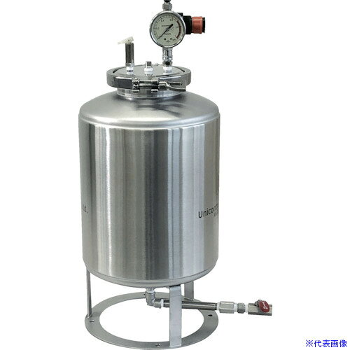 オレンジブック トラスコ中山　TRUSCOユニコントロールズ ステンレス圧力容器 20L 〔品番:TMC21TSK〕[ 注番:2464087]特長●開口部分を胴径より小さくしたタイプで、容量の割に比較的安価です。●胴径を大きくしてあるので、高さが他のタンクと比べて低く設計されています。●スタートキットがセットになっています。用途●液体の圧送用に。仕様●容量(L)：21●高さ(mm)：664●内径(mm)：226●開口部内径(mm)：95.6仕様2●使用圧力0.49MPa以下●ポート(蓋)2-Rc1/4、Rc1/8材質/仕上●本体：ステンレス(SUS304)●パッキン：フッ素ゴム（FKM）セット内容/付属品●レギュレーター●リリーフバルブ●プラグ●ニップル●ボールバルブ注意原産国（名称）日本JANコード本体質量5.8kgオレンジブック トラスコ中山　TRUSCOユニコントロールズ ステンレス圧力容器 20L 〔品番:TMC21TSK〕[注番:2464087][本体質量：5.8kg]分類》研究用品》ボトル・容器》ステンレスタンク☆納期情報：メーカー直送品（送料元払い）【法人限定＝会社名ご記入お願い致します。】 ※北海道・沖縄・離島は運賃別途商品も含む