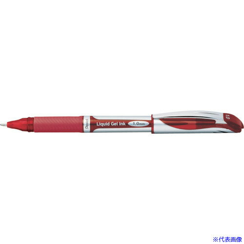 ■PENTEL ボールペン エナージェル キャップ式 1.0mm 赤 BL60B(2469009)
